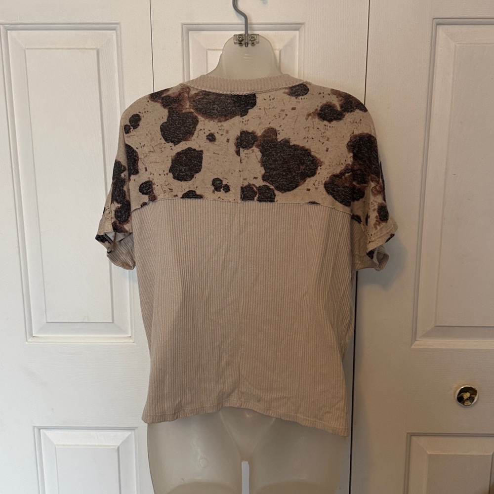 DAYTRIP Sz Large Beige Tie Waist top GUC B1313 - Picture 4 of 9